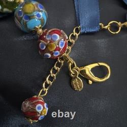 BEAUTIFUL VINTAGE Wedding Cake Murano Venetian Glass Chocker Necklace 16-17.5