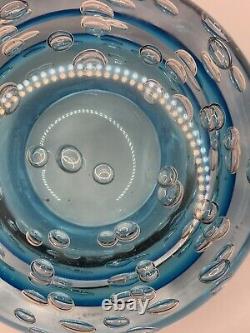 BIG Vintage Murano Glass Geode Bullicante Bowl 6 5lbs 9.3oz Super SEXY