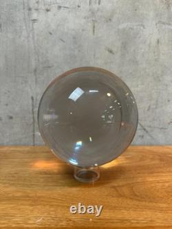 Barbini Murano LARGE Crystal Ball Art Glass Sculpture Clear Italy Modern Vintage