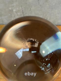 Barbini Murano LARGE Crystal Ball Art Glass Sculpture Clear Italy Modern Vintage