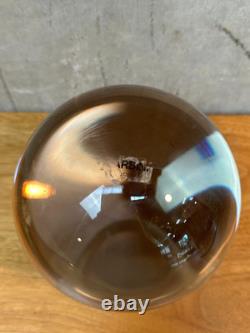 Barbini Murano LARGE Crystal Ball Art Glass Sculpture Clear Italy Modern Vintage