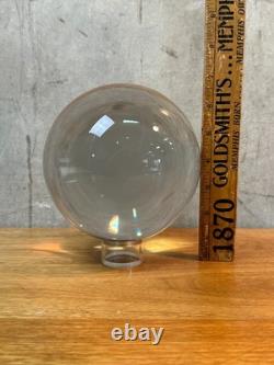 Barbini Murano LARGE Crystal Ball Art Glass Sculpture Clear Italy Modern Vintage