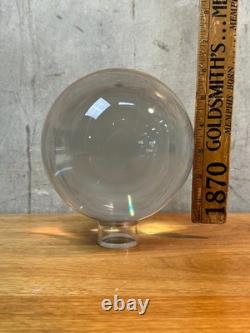 Barbini Murano LARGE Crystal Ball Art Glass Sculpture Clear Italy Modern Vintage
