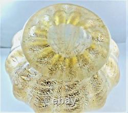 Barovier Cordonado d'Oro Gold on Crystal Vintage Murano Glass 8h gem On Sale