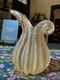 Barovier Toso Murano Art Glass Vase Cordonato d'Oro Gold Inclusion Rope Vintage
