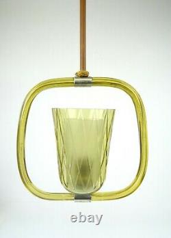 Barovier & Toso Murano Glass MID Century Chandelier Ceiling Lamp Art Deco