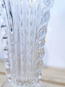 Barovier Toso Murano Italy Glass Vintage Vase 8.5