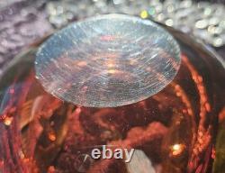 Beautiful Vintage Murano Sommerso Flavio Poli Seguso Glass Bowl Dish Ashtray 6.5