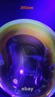 Beautiful Vintage Murano Sommerso Flavio Poli Seguso Glass Bowl Dish Ashtray 6.5