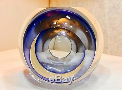 Beautiful Vtg MCM Seguso Murano Italian Art Glass Sommerso Geode Bowl