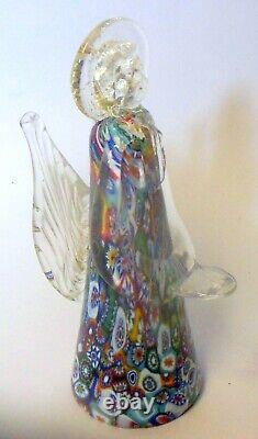 Beautiful vintage Millefiore ANGEL MURANO italian ART GLASS