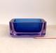Big Murano Geode Catchall Sommerso Glass Bowl Dish Seguso Flavio Poli MCM Vtg