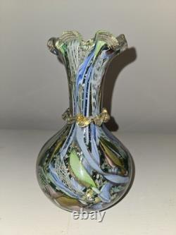 Bizantino Vintage Murano Glass Tutti Frutti Vase By AVEM