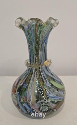 Bizantino Vintage Murano Glass Tutti Frutti Vase By AVEM