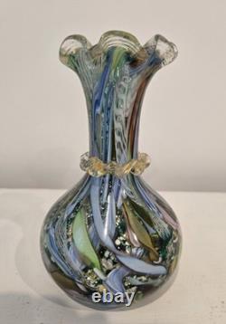 Bizantino Vintage Murano Glass Tutti Frutti Vase By AVEM