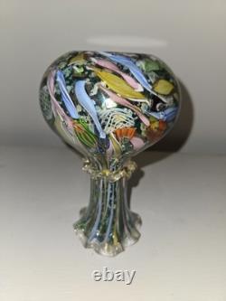 Bizantino Vintage Murano Glass Tutti Frutti Vase By AVEM