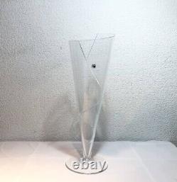 Carlo Moretti trittico Murano Glass vase Signed Vintage