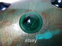 Carlo Scarpa 10 Sommersi a Bugne Vintage 30s Glass Bulges Vase Murano Venini