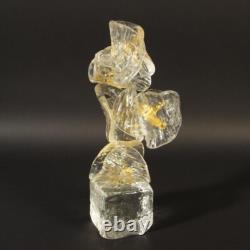 Cenedese Ermann Nason 1963-72 Murano glass built object gold attached RARE