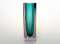 Cenedese Murano Italy blown glass vase Antonio da Ros Signed Vintage Collectible