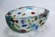 Cenedese Polka Dot Bullicante Bowl Vintage Murano Glass Centerpiece Labeled