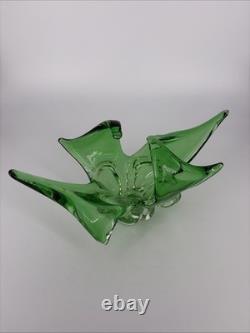 Chalet Lorraine Murano Glass MCM DECORATIVE GLASS Green 1970s 1960s Vintage