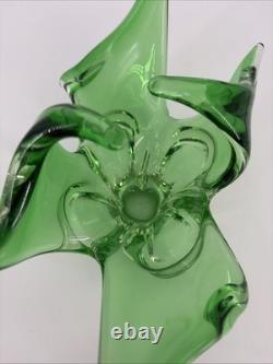 Chalet Lorraine Murano Glass MCM DECORATIVE GLASS Green 1970s 1960s Vintage