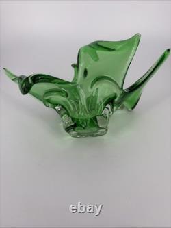 Chalet Lorraine Murano Glass MCM DECORATIVE GLASS Green 1970s 1960s Vintage