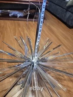 Chandelier murano glass triedo sputnik Vintage style Venini style Gorgeous
