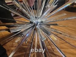 Chandelier murano glass triedo sputnik Vintage style Venini style Gorgeous