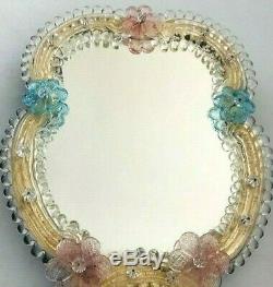 Exquisite Vintage Venetian Murano Glass Table / Wall Mirror