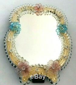 Exquisite Vintage Venetian Murano Glass Table / Wall Mirror