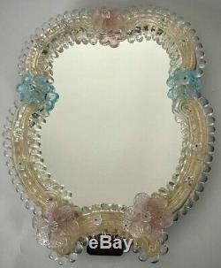 Exquisite Vintage Venetian Murano Glass Table / Wall Mirror