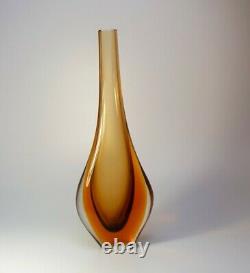 Flavio Poli 1970s Vintage Murano/Venetian Sommerso Art Glass Vase Mid-Century