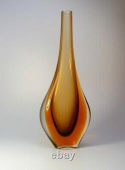 Flavio Poli 1970s Vintage Murano/Venetian Sommerso Art Glass Vase Mid-Century