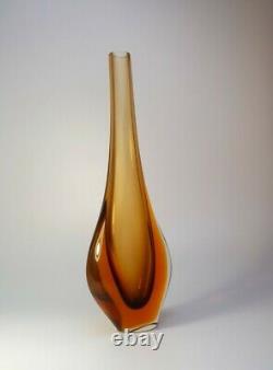 Flavio Poli 1970s Vintage Murano/Venetian Sommerso Art Glass Vase Mid-Century