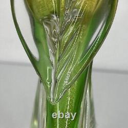 Formia Vetri Di Murano Vintage Glass Parrot 24k Infused Gold Flecks