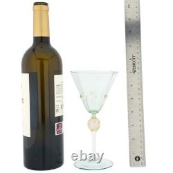 GlassOfVenice Vintage Murano Glass Cenedese Wine Glass Cocktail Goblet Gold an