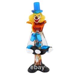 GlassOfVenice Vintage Murano Glass Clown With Guitar