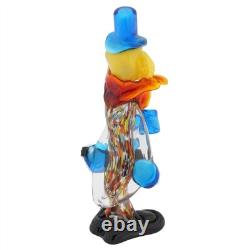 GlassOfVenice Vintage Murano Glass Clown With Guitar