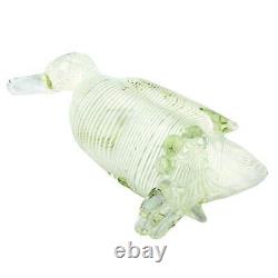 GlassOfVenice Vintage Murano Glass Filigrana Duck