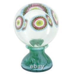 GlassOfVenice Vintage Murano Glass Millefiori Pedestal Paperweight Sculpture