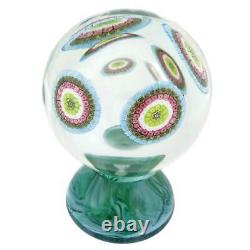 GlassOfVenice Vintage Murano Glass Millefiori Pedestal Paperweight Sculpture