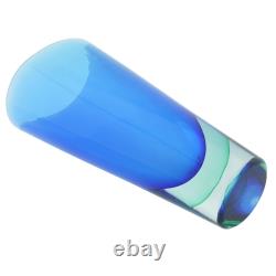 GlassOfVenice Vintage Murano Glass Sommerso Vase Green Blue