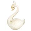 GlassOfVenice Vintage Murano Glass White Swan Bullicante Barbini Design