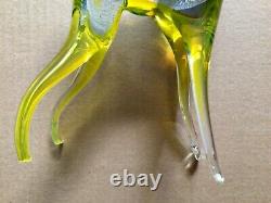 Gorgeous VINTAGE RARE Murano Glass large 13 1/4 tall multicolor Stag Deer