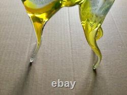 Gorgeous VINTAGE RARE Murano Glass large 13 1/4 tall multicolor Stag Deer