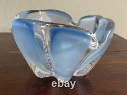 Gorgeous Vintage Murano Alabastro Glass Bowl Glows