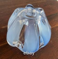 Gorgeous Vintage Murano Alabastro Glass Bowl Glows