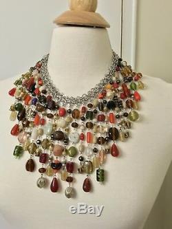 Gorgeous Vintage Murano Glass Bib Necklace
